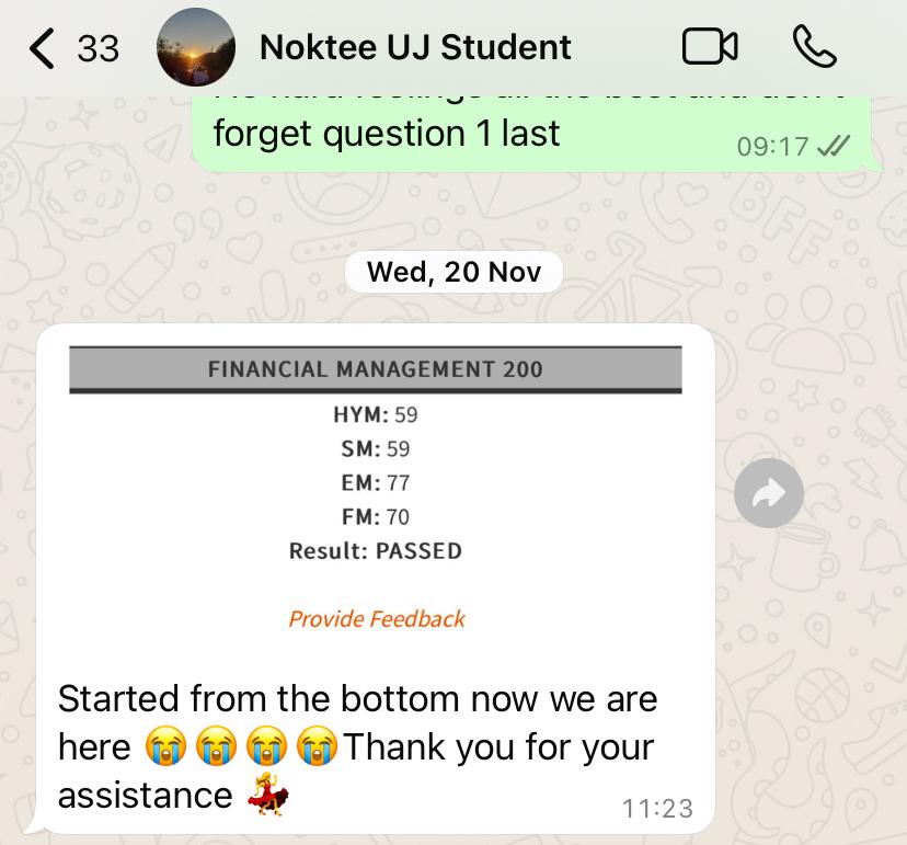 From failing to passing with strong marks in Statistics